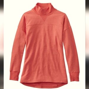 L.L. Bean Modal Softflex Mockneck Pullover
